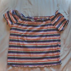 off the shoulder crop top!!